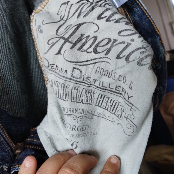 Super Distressed The Heritage by America Jeans sz 38 x 34 - Picture 11 of 16